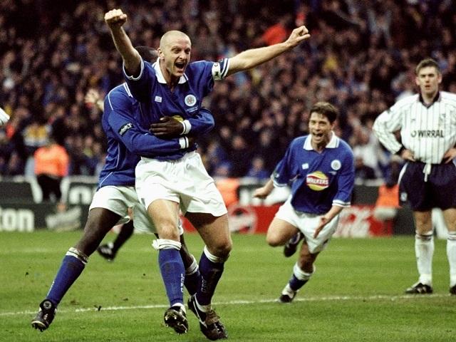 Memories...Matt Elliott celebrates his Wembley winner